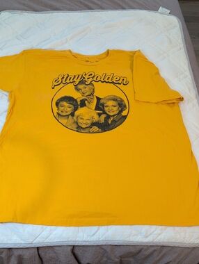 Golden Girls Yellow "Stay Golden" Graphic Short Sleeve Tee
